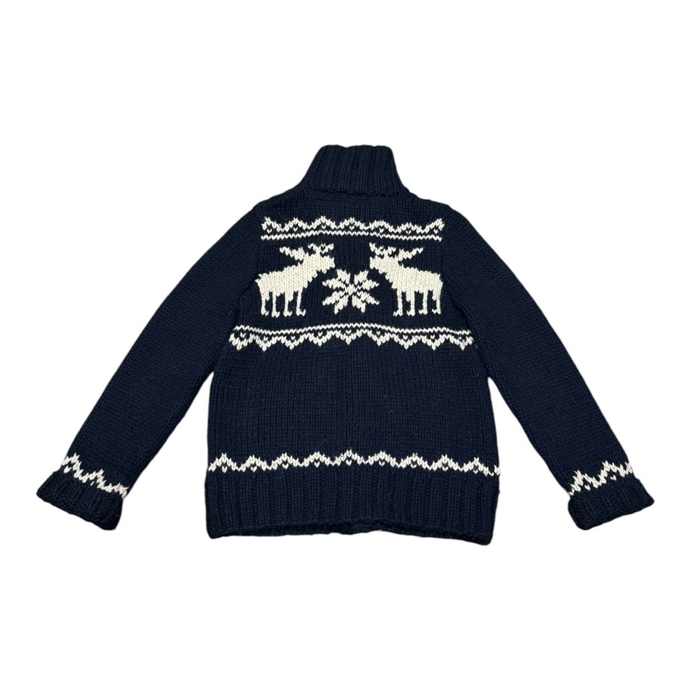 Abercrombie & Fitch Blue Moose Collar Cardigan Sweater Wool Blend Men’s Sz M - Picture 2 of 7